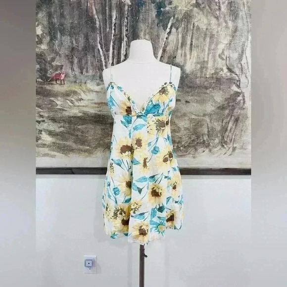 Free People Altura Printed Mini Dress Size Medium NWT $128 - Picture 2 of 16